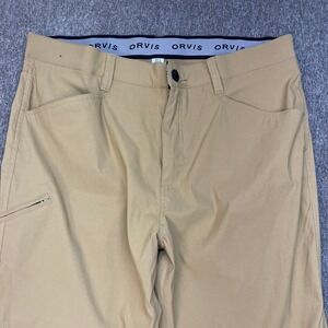 Orvis‎ Mens Khaki Stretch Water Repellent Outdoor Pants 40x30